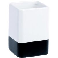 Стакан для зубных щеток Fixsen Text FX-230-3 Белый — фото 1, Стаканы для зубных щеток