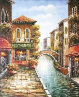 Товар: Фреска Ortograf Венеция 30373 Фактура флок FLK Флизелин (2,2*2,7) Оранжевый/Голубой, Город/Живопись - фото 2 Фреска Ortograf Венеция 30373 Фактура флок FLK Флизелин (2,2*2,7) Оранжевый/Голубой, Город/Живопись — фото 2, Фрески