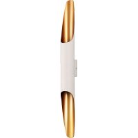 Настенный светильник Crystal Lux CLT 332W2-V2 WH-GO Белый Золото — фото 1, Светильники