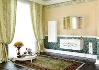 Тумба под раковину Clarberg Due amanti 100 DUE0110W подвесная Белая без ручек — фото 4, Тумбы под раковину