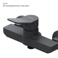 Смеситель для душа AM.PM X-Joy Черный матовый арт-F85A20022 — фото 8, Смесители для душа без лейки