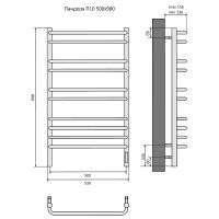 Электрический полотенцесушитель Aquatek Пандора П10 500x900 AQ EL RPC1090CH Хром — фото 17, Электрические полотенцесушители
