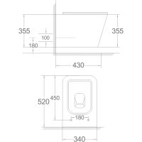 Унитаз Agger AT04100 подвесной с сиденьем Микролифт — фото 11, Подвесные унитазы