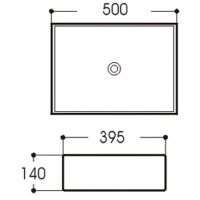 Раковина-чаша WellWant 50 WWRA1322W Белая — фото 7, Раковины накладные