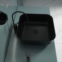 Товар: Раковина-чаша Esbano Ercina-N 39 ESRNERCINMB Черная матовая - фото 3 Раковина-чаша Esbano Ercina-N 39 ESRNERCINMB Черная матовая — фото 3, Раковины накладные