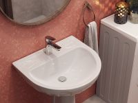 Товар: Раковина Santeri Лотос 60 1.3110.6.S00.10B.0 Белая - фото 4 Раковина Santeri Лотос 60 1.3110.6.S00.10B.0 Белая — фото 4, Раковины