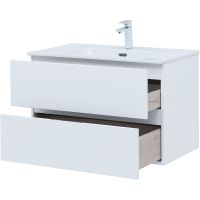 Товар: Тумба под раковину Aquanet Алвита New 80 277514 подвесная Белая матовая - фото 3 Тумба под раковину Aquanet Алвита New 80 277514 подвесная Белая матовая — фото 3, Мебель для ванной