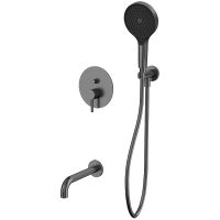 Смеситель для ванны Whitecross Y gunmetal YSET06TOPGM Оружейная сталь — фото 1, Смесители