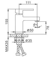 Товар: Смеситель для раковины Frap H72 F1072 Хром - фото 11 Смеситель для раковины Frap H72 F1072 Хром — фото 11, Смесители