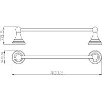 Товар: Полотенцедержатель Rav Slezak Morava MKA0701/40CMAT Черный матовый - фото 2 Полотенцедержатель Rav Slezak Morava MKA0701/40CMAT Черный матовый — фото 2, Полотенцедержатели