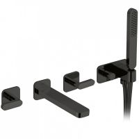 Смеситель для ванны Webert Living LV720901560 Черный матовый — фото 1, Смесители