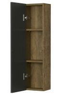 Подвесной шкаф Aquaton Терра 24 1A247403TEKA0 Дуб кантри Антрацит — фото 2, Шкафы для ванной