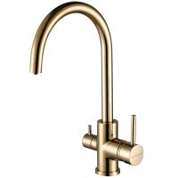 Смеситель для кухни Paulmark Essen Es213211-G Золото — фото 1, Смесители для кухни