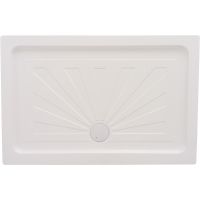 Душевой поддон из АБС-пластика Ceruttispa QR120/90 120х90 7750 Белый — фото 1, Душевые поддоны АБС-пластик