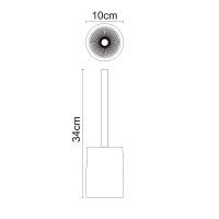 Ершик для унитаза WasserKRAFT Ohre K-37727 Бежевый матовый — фото 3, Ершики для унитаза