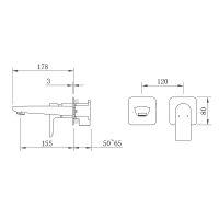 Смеситель для раковины Berges Ventas S 076008 Черный матовый — фото 2, Смесители