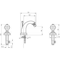Товар: Смеситель для биде Migliore Cristalia 18579 Бронза - фото 2 Смеситель для биде Migliore Cristalia 18579 Бронза — фото 2, Смесители для биде