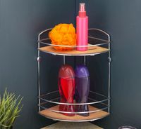 Товар: Полка корзина Tekno-tel BK074 угловая Хром - фото 2 Полка корзина Tekno-tel BK074 угловая Хром — фото 2, Полки для ванной и душа