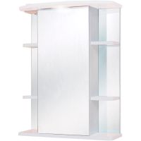 Зеркальный шкаф Onika Глория 55.01 L 205504 с подсветкой Белый — фото 2, Зеркальные шкафы в ванную