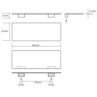 Металлическая полка Bemeta Organic 157102371 Хром — фото 3, Полки для ванной и душа