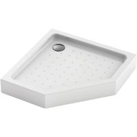 Акриловый поддон для душа Veconi Tezeo TZ-53 100x100 TZ53-100-C5 Белый — фото 1, Акриловые душевые поддоны