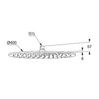 Верхний душ Kludi A-Qa 6434091-00 Белый Хром — фото 2, Верхние души