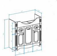 Товар: Тумба под раковину Bellezza Кантри 85 4639914000019 Белая - фото 2 Тумба под раковину Bellezza Кантри 85 4639914000019 Белая — фото 2, Мебель для ванной