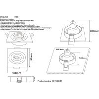Товар: Встраиваемый светильник Crystal Lux CLT 002C1 BL Черный - фото 3 Встраиваемый светильник Crystal Lux CLT 002C1 BL Черный — фото 3, Точечные светильники