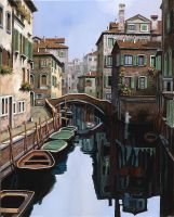 Фреска Ortograf Венеция 11569 Фактура бархат FX Флизелин (2,2*2,7) Разноцветный, Город — фото 2, Фрески