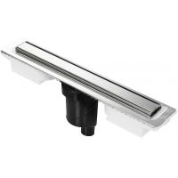 Душевой лоток Berges B1 Keramik 700 090018 с решеткой Хром матовый — фото 1, Душевые лотки