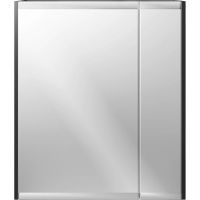 Зеркальный шкаф STWORKI Кронборг 70 1A262002KB820 Черный Серый — фото 7, Зеркальные шкафы в ванную