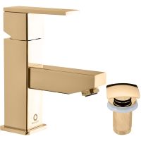 Смеситель для раковины Rav Slezak Loira LR527.5KZ Золото — фото 1, Смесители для раковины