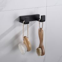 Двойной крючок Abber Westen AA1750B Черный матовый — фото 2, Крючки для полотенец