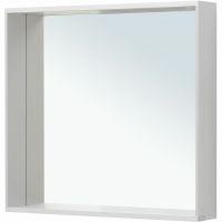 Зеркало Allen Brau Reality 80 1.32018.02 с подсветкой Серебро браш с сенсорным выключателем — фото 1, Мебель для ванной