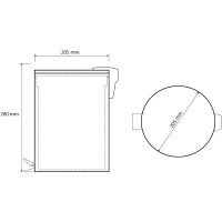 Товар: Ведро для мусора Bemeta Amber 155315010 Медное золото матовое - фото 2 Ведро для мусора Bemeta Amber 155315010 Медное золото матовое — фото 2, Мусорные ведра