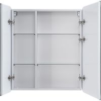 Зеркальный шкаф Art&Max Verona AM-Ver-700-800-2D-R-DS-F с подсветкой с сенсорным выключателем Белый — фото 4, Мебель для ванной