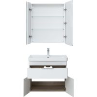 Тумба под раковину Aquanet Ирис new 70 подвесная Белый глянец арт-310149 — фото 11, Тумбы под раковину