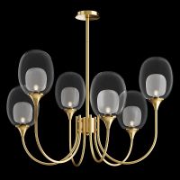 Товар: Люстра Maytoni Modern Aura MOD016PL-06BS Прозрачная Латунь - фото 4 Люстра Maytoni Modern Aura MOD016PL-06BS Прозрачная Латунь — фото 4, Люстры