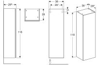 Товар: Шкаф пенал Geberit Smyle Square 36 500.361.JR.1 подвесной Пекан - фото 5 Шкаф пенал Geberit Smyle Square 36 500.361.JR.1 подвесной Пекан — фото 5, Пеналы для ванной комнаты