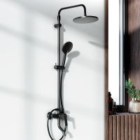 Душевая система Damixa Jupiter Черная матовая арт-977740300 — фото 2, Душевые стойки