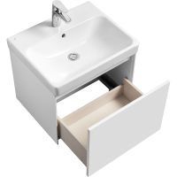 Тумба под раковину Aquaton Асти 55 1A263101AX2B0 подвесная Белая — фото 3, Тумбы под раковину