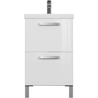 Товар: Тумба под раковину Cersanit Melar 50 64127 подвесная Белая - фото 3 Тумба под раковину Cersanit Melar 50 64127 подвесная Белая — фото 3, Мебель для ванной