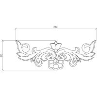 Орнамент Европласт 1.60.034 12x98x268 мм — фото 2, Колонны