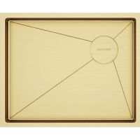 Кухонная мойка Paulmark Next-Skew 54 Uni PM885444-BG Брашированное золото — фото 1, Кухонные мойки