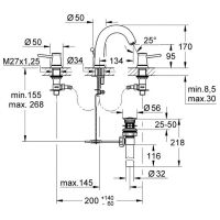 Смеситель для раковины Grohe BauClassic 20470000 Хром — фото 2, Смесители для раковины