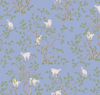 Обои LOYMINA Origins Винил на флизелине (1*10,05) Голубой/Бежевый/Белый, Деревья/Животные арт-ALS5 006 — фото 2, Обои для стен