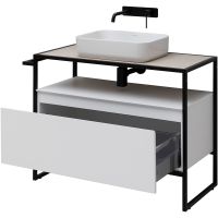 Товар: Тумба под раковину Allen Brau Priority 100 1.31003.WM Белая матовая - фото 4 Тумба под раковину Allen Brau Priority 100 1.31003.WM Белая матовая — фото 4, Мебель для ванной