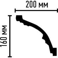 Карниз Decomaster 95026 2400x160x200 мм — фото 2, Карнизы