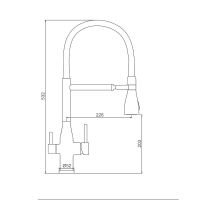 Смеситель для кухни Gappo G4399-76 Черный матовый — фото 18, Смесители для кухни