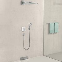 Шланговое подсоединение Hansgrohe Fixfit Square 26455140 с клапаном обратного тока Полированная бронза — фото 3, Шланговые подключения